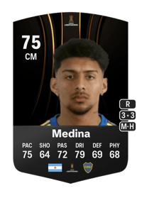Cristian Medina CONMEBOL Libertadores 75 OVR