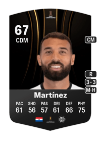 Ramón Martínez CONMEBOL Libertadores 67 OVR