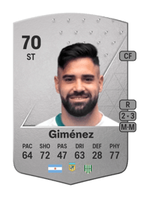 Milton Giménez Common 70 OVR