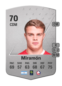 Ignacio Miramón Common 70 OVR