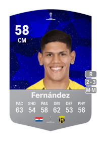 Brahian Fernández CONMEBOL Sudamericana 58 OVR