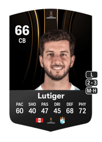 Rafael Lutiger CONMEBOL Libertadores 66 OVR
