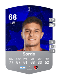 Ramiro Sordo CONMEBOL Sudamericana 68 OVR