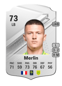 Quentin Merlin Rare 73 OVR