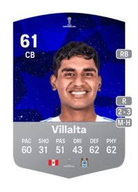 Benjamín Villalta CONMEBOL Sudamericana 61 OVR