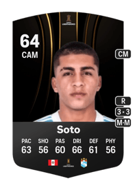 Diego Soto CONMEBOL Libertadores 64 OVR
