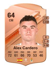 Álex Cardero Rare 64 OVR