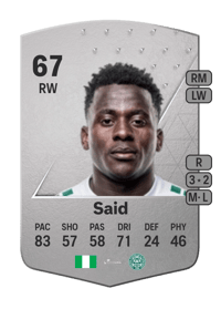 Ibrahim Said Common 67 OVR