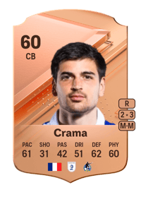 Tristan Crama Rare 60 OVR