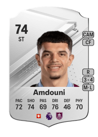 Zeki Amdouni Rare 74 OVR