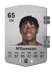 Jean N'Guessan Common 65 OVR