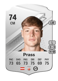 Alexander Prass Rare 74 OVR
