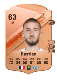 Maxime Bastian Rare 63 OVR