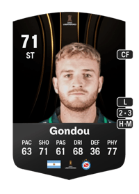 Luciano Gondou CONMEBOL Libertadores 71 OVR