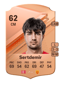 Zidan Sertdemir Rare 62 OVR