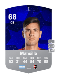 Facundo Mansilla CONMEBOL Sudamericana 68 OVR