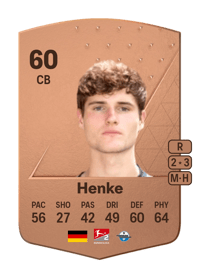 Justus Henke Common 60 OVR