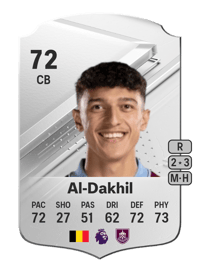 Ameen Al-Dakhil Rare 72 OVR