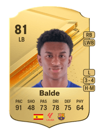 Balde Rare 81 OVR
