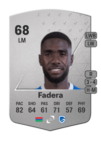 Alieu Fadera Common 68 OVR