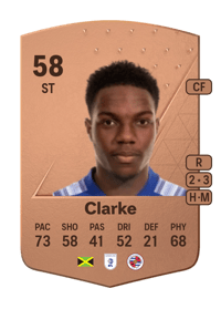Jahmari Clarke Common 58 OVR
