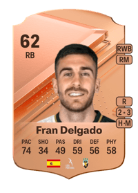 Fran Delgado Rare 62 OVR