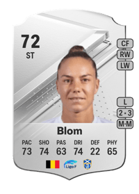 Jassina Blom Rare 72 OVR