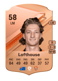 Jez Lofthouse Rare 58 OVR