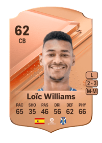 Loïc Williams Rare 62 OVR