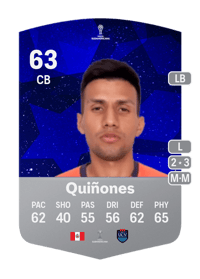 Juan Jesús Quiñones CONMEBOL Sudamericana 63 OVR