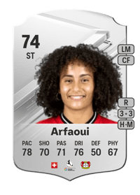 Amira Arfaoui Rare 74 OVR