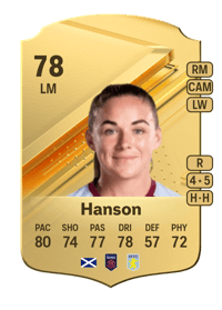 Kirsty Hanson Rare 78 OVR