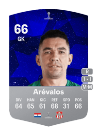 Gustavo Arévalos CONMEBOL Sudamericana 66 OVR