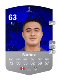 Orlando Núñez CONMEBOL Sudamericana 63 OVR