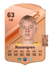 Otto Rosengren Rare 63 OVR
