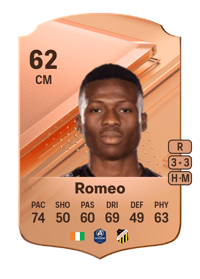 Amane Romeo Rare 62 OVR