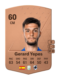 Gerard Yepes Common 60 OVR