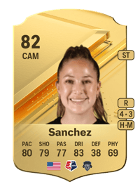Ashley Sanchez Rare 82 OVR