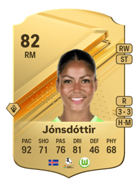 Sveindís Jane Jónsdóttir Rare 82 OVR