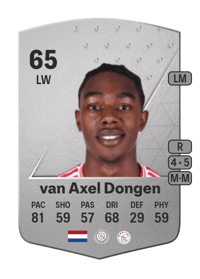 Amourricho van Axel Dongen Common 65 OVR