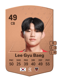 Lee Gyu Baeg Common 49 OVR