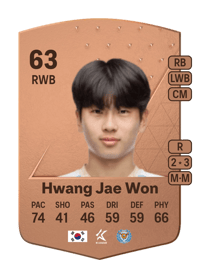 Hwang Jae Won Common 63 OVR