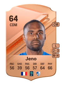 Jekob Abiezer Jeno Rare 64 OVR