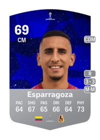 Carlos Esparragoza CONMEBOL Sudamericana 69 OVR