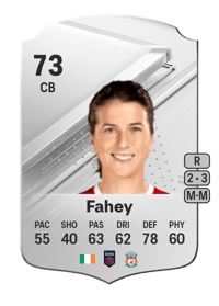Niamh Fahey Rare 73 OVR