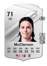 Phoebe McClernon Rare 71 OVR