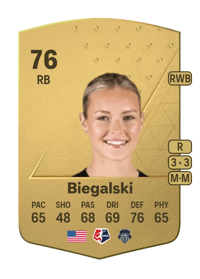 Camryn Biegalski Common 76 OVR