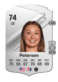 Courtney Petersen Rare 74 OVR