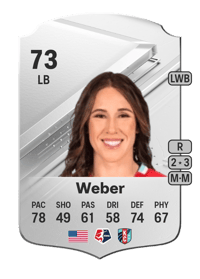 Mallory Weber Rare 73 OVR