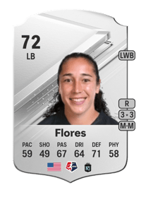 Sabrina Flores Rare 72 OVR